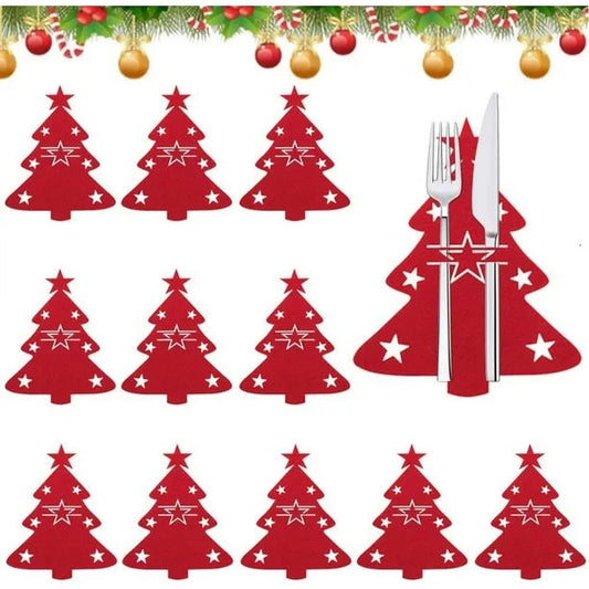 PORTA CUBIERTOS NAVIDEÑO