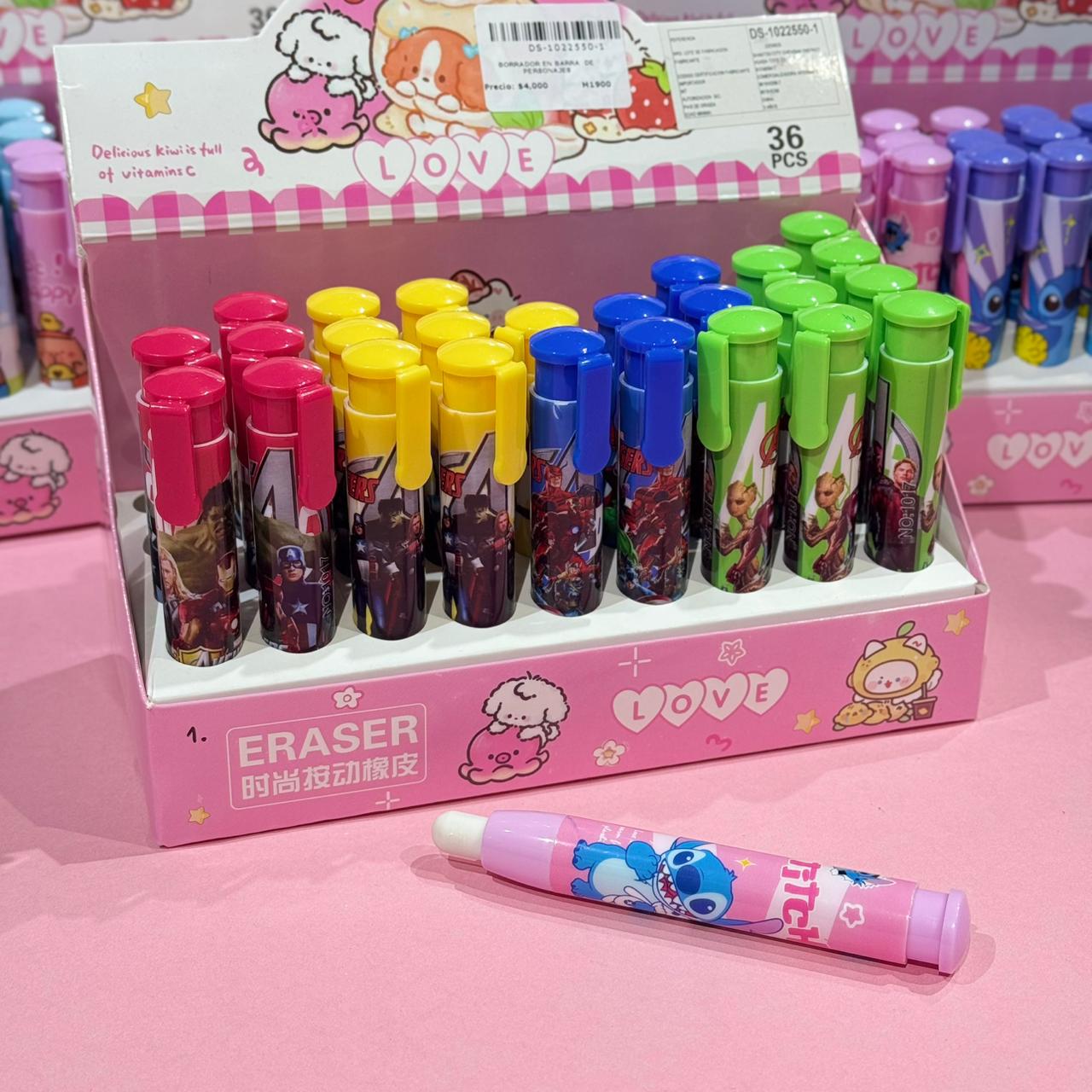 BORRADOR RETRACTIL DE PERSONAJES