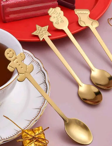 SET CUCHARAS NAVIDEÑAS X4