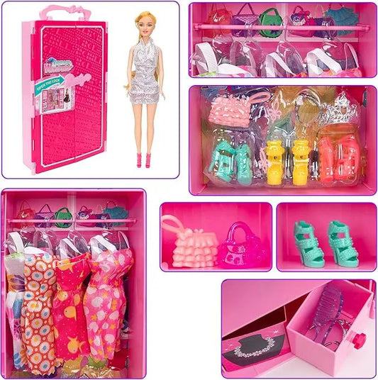 ARMARIO DE BARBIE CON ACCESORIOS