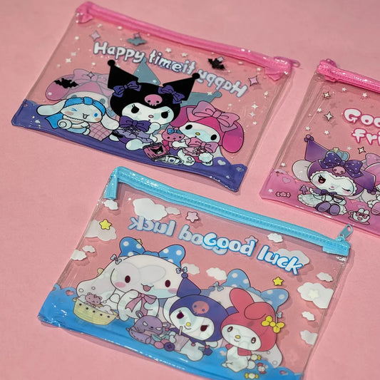 CARTUCHERA TRANSPARENTE SANRIO