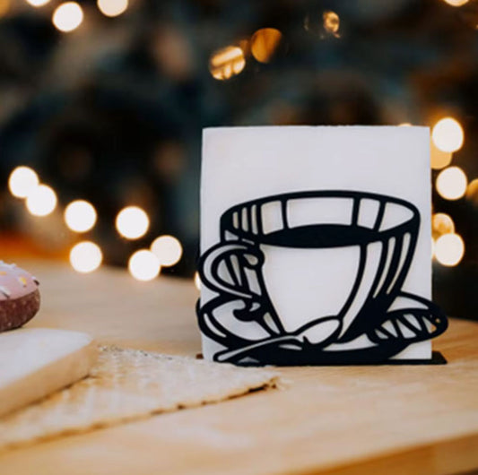 SERVILLETERO TAZA DE CAFÉ
