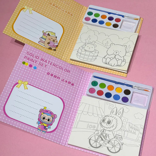 LIBRO ACUARELAS PASTA DURA SURTIDO