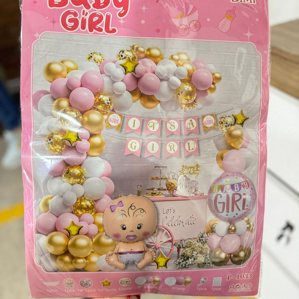 BOUQUET DE GLOBOS BABY SHOWER NIÑA