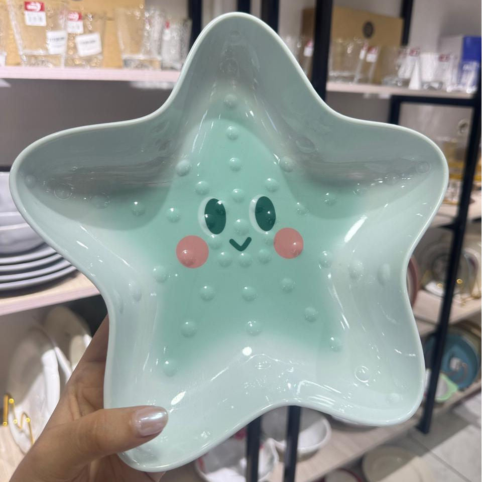 PLATO DE MELAMINA EN FORMA DE ESTRELLA