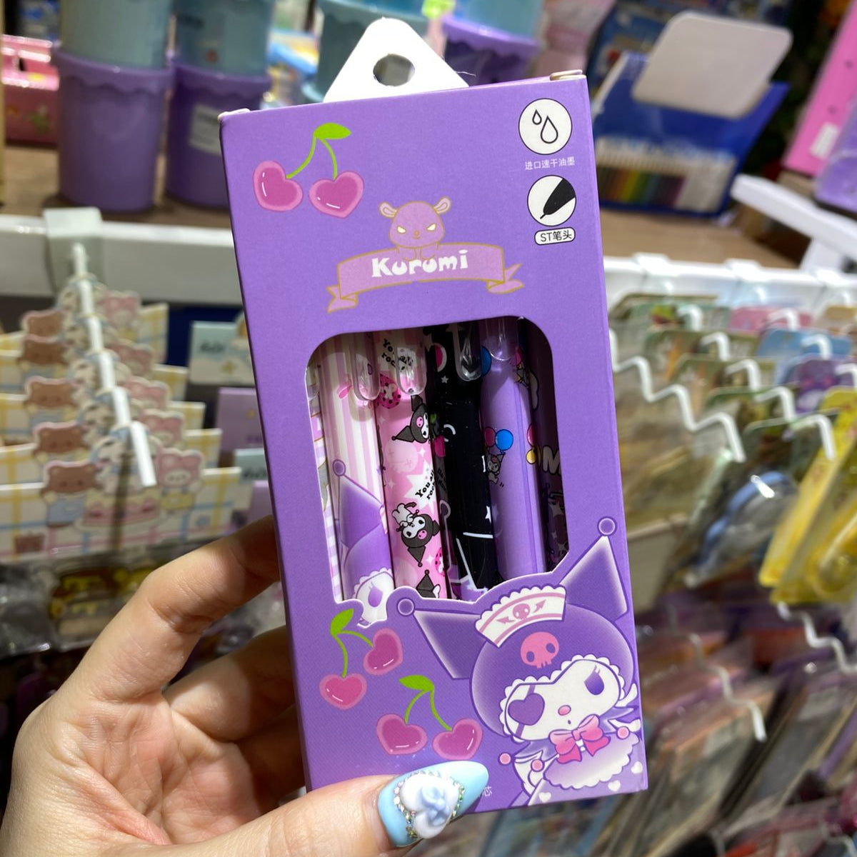 CAJA X6 LAPICEROS KUROMI