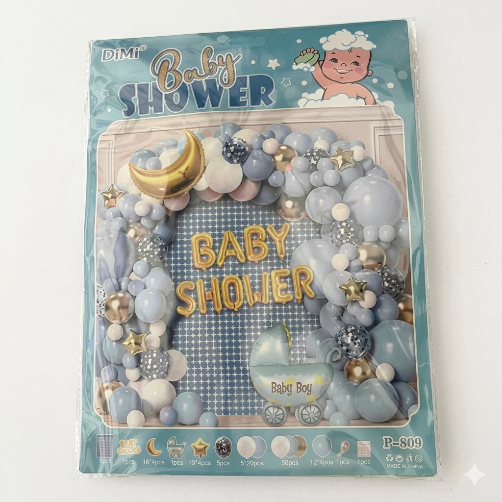 BOUQUET DE GLOBOS BABY SHOWER NIÑO