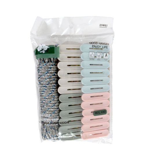 GANCHO + CUERDA PARA ROPA