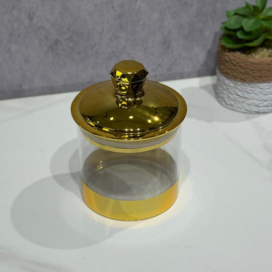 ORGANIZADOR CILINDRICO CON TAPA DORADA