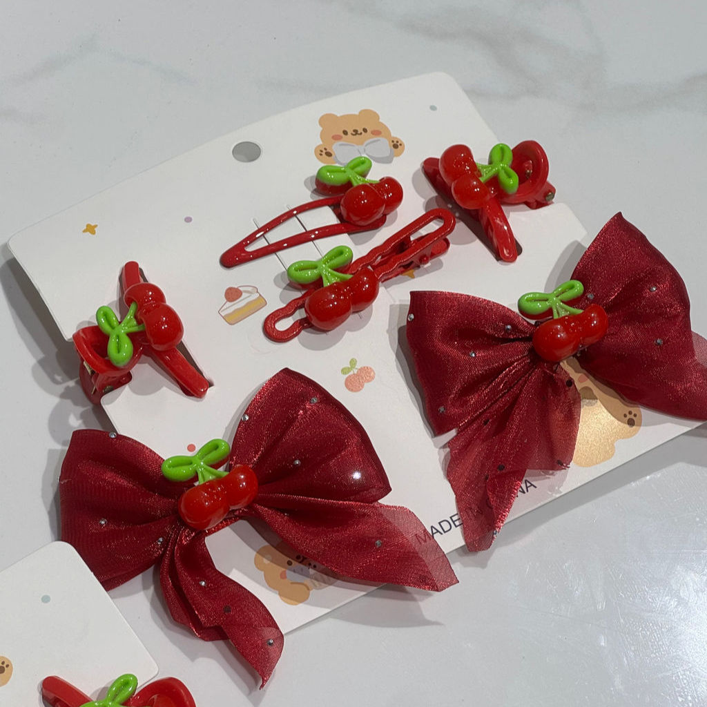 SET DE PINZAS CEREZA