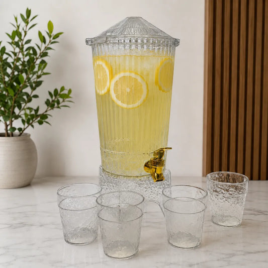 DISPENSADOR ACRILICO + VASOS