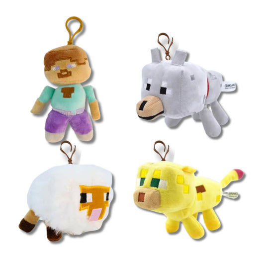 LLAVERO EN PELUCHE MINECRAFT