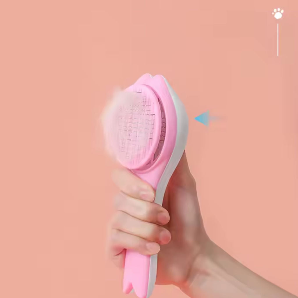 CEPILLO PARA MASCOTAS CON MECANISMO