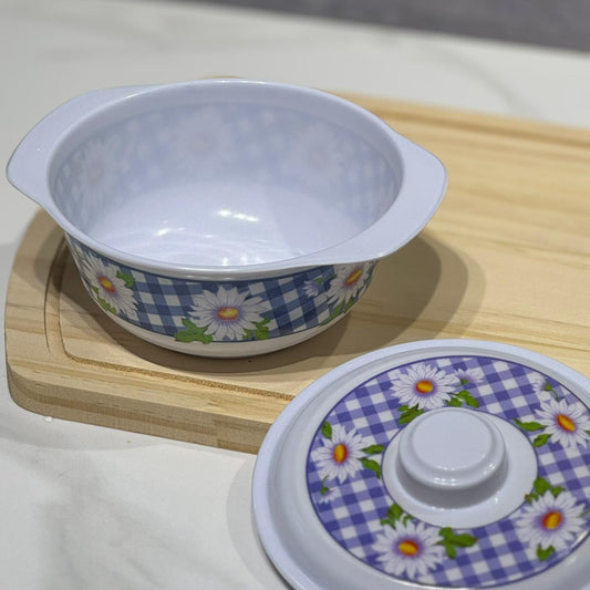 TAZÓN DE MELAMINA FLORAL