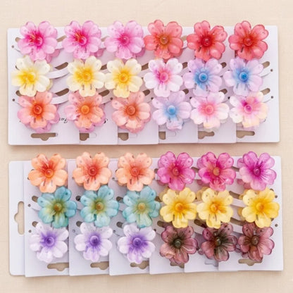 GANCHOS DE FLOR HAWAINA X3