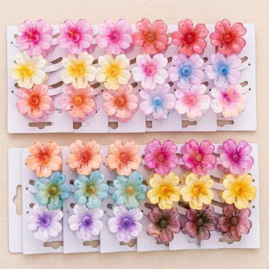 GANCHOS DE FLOR HAWAINA X3