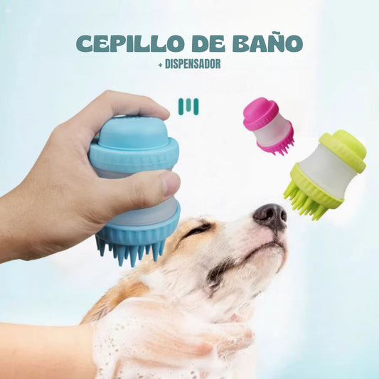 MASAJEADOR CON DISPENSADOR PARA MASCOTAS