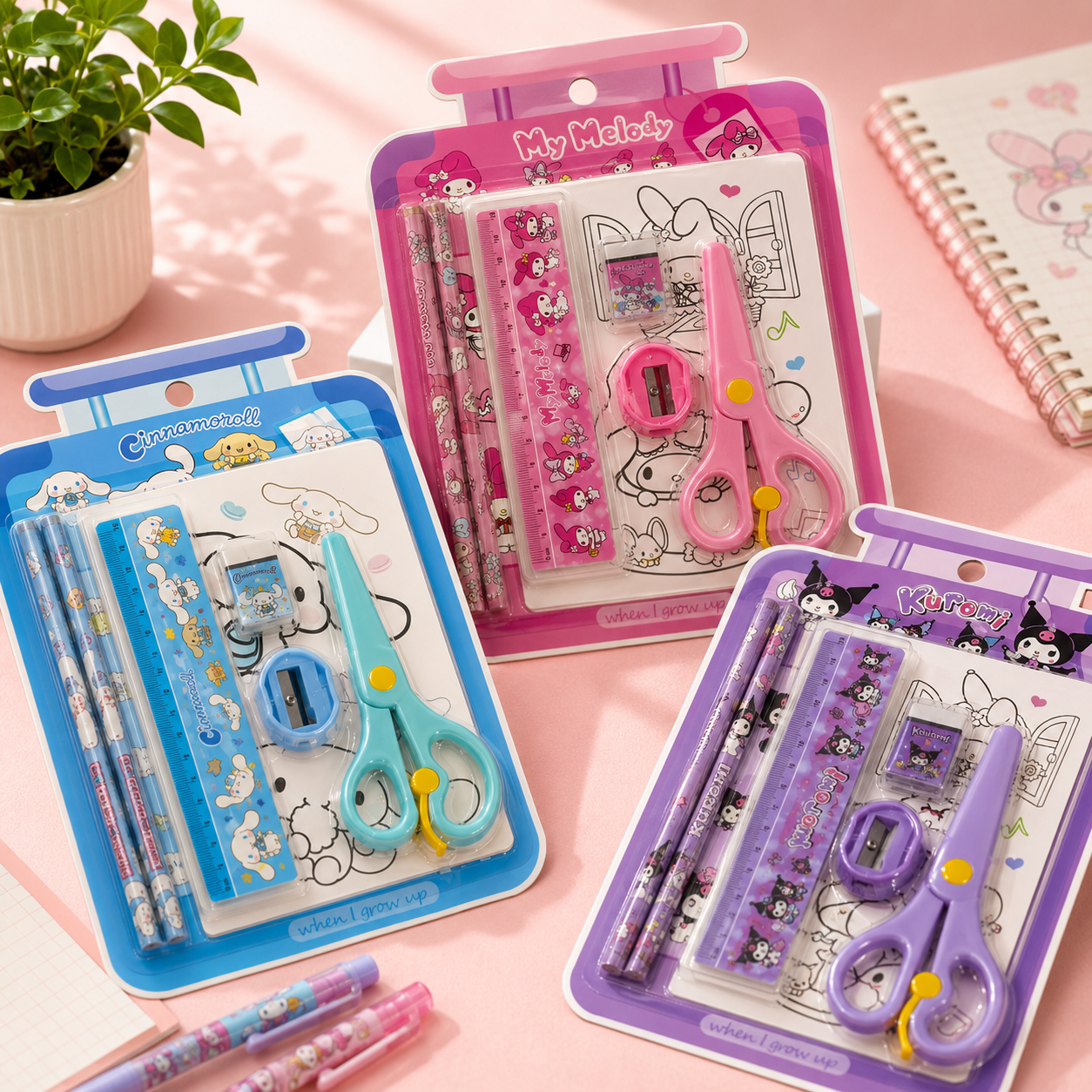 KIT ESCOLAR CON TIJERAS