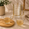 COPAS DE VIDRIO X6 CON EXHIBIDOR