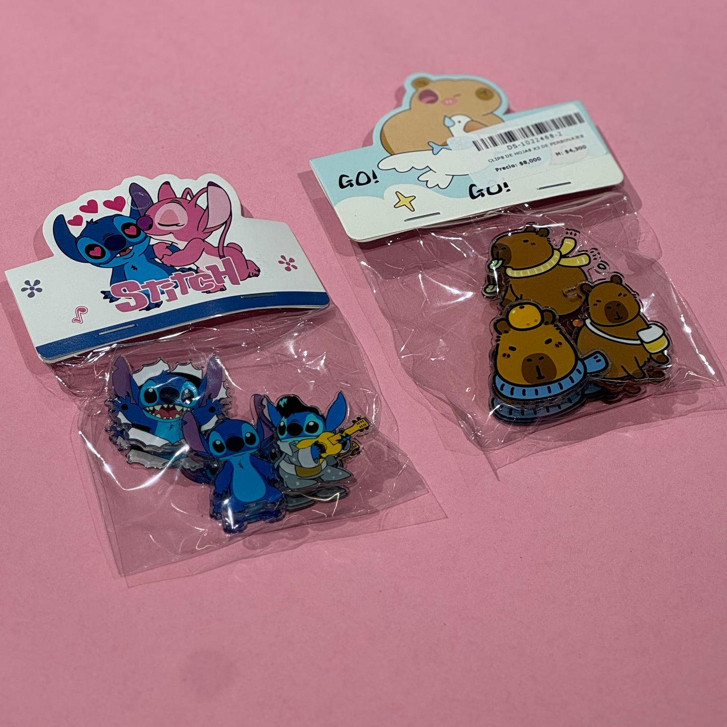 CLIPS DE HOJAS EN ACETATO