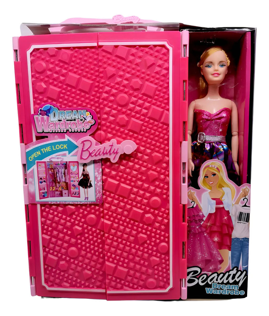 ARMARIO DE BARBIE CON ACCESORIOS