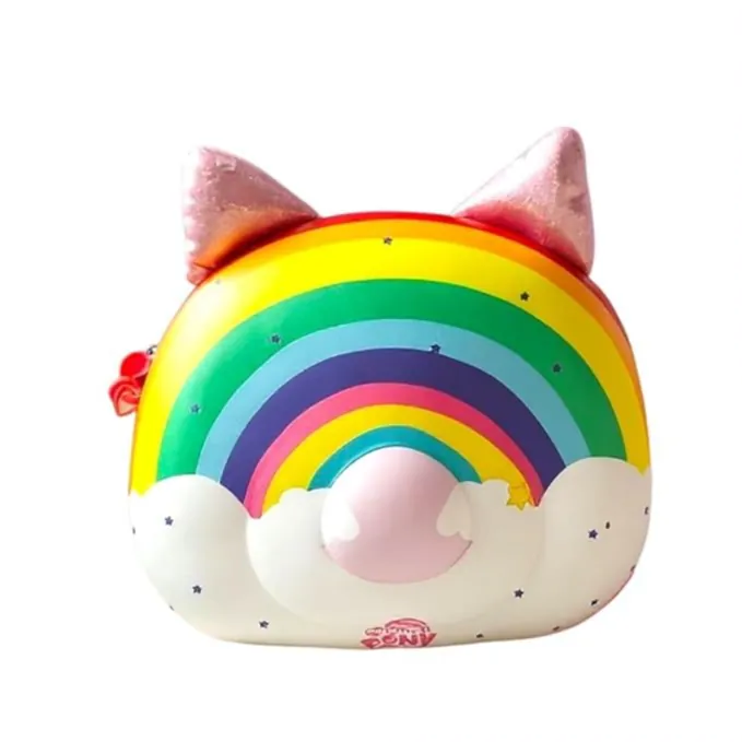 MORRAL ARCOIRIS GATITO CON LUZ
