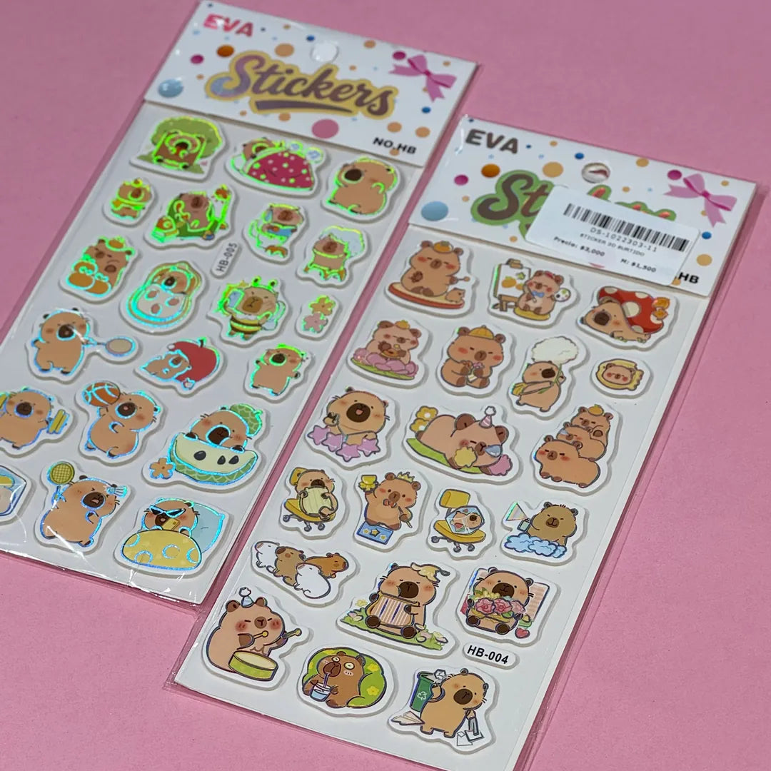 STICKERS PERSONAJES 3D