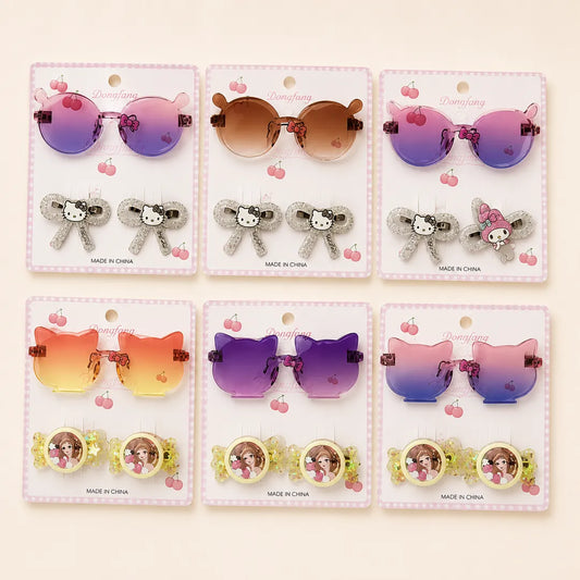 SET DE GAFAS Y GANCHOS