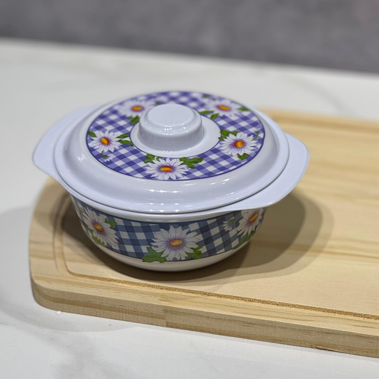 TAZÓN DE MELAMINA FLORAL