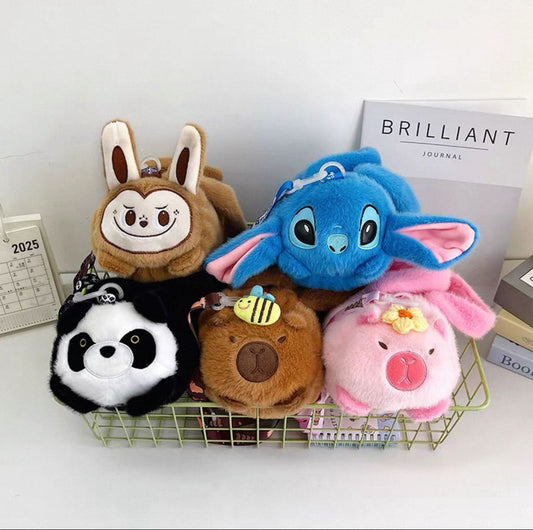 BOLSO DE PELUCHE DE PERSONAJES