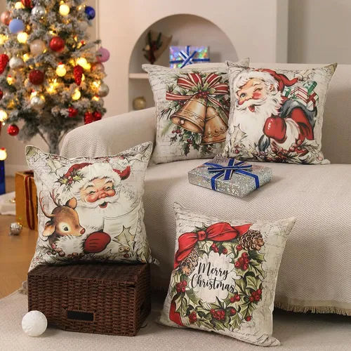 FUNDAS NAVIDEÑAS ESTAMPADAS