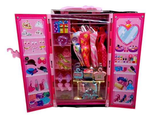 ARMARIO DE BARBIE CON ACCESORIOS