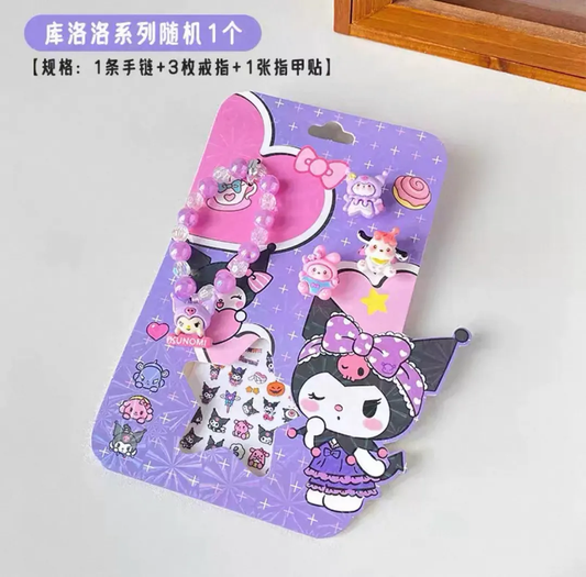 ACCESORIOS INFANTILES + STICKERS PARA UÑAS