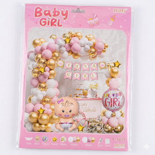 BOUQUET DE GLOBOS BABY SHOWER NIÑA